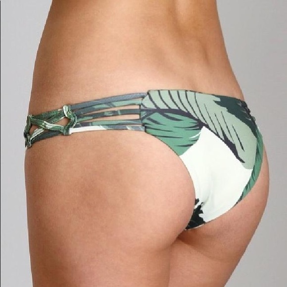 Beach Riot x Stone Cold Fox Palm Print Swim Bottom - Picture 2 of 5